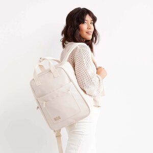 NWT BEIS The Expandable Backpack in Beige